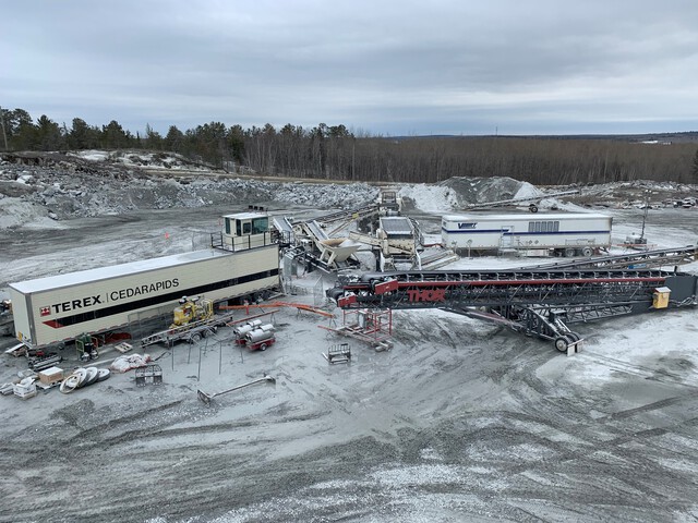 2015 Terex Cedarrapids MACS Closed Circuit Crushing Spread Crushing Plant