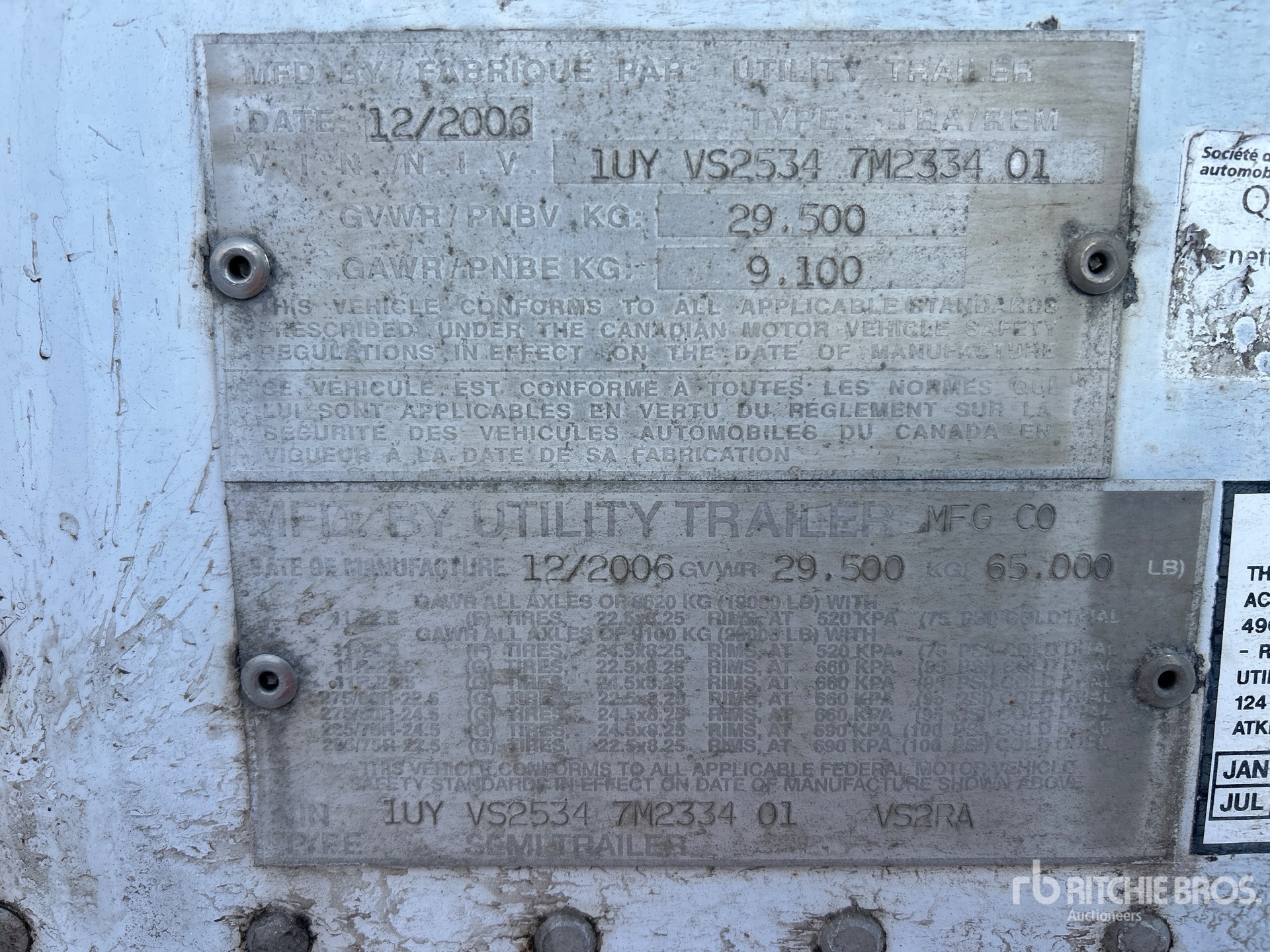 General Appearance with Seriennummer / FIN