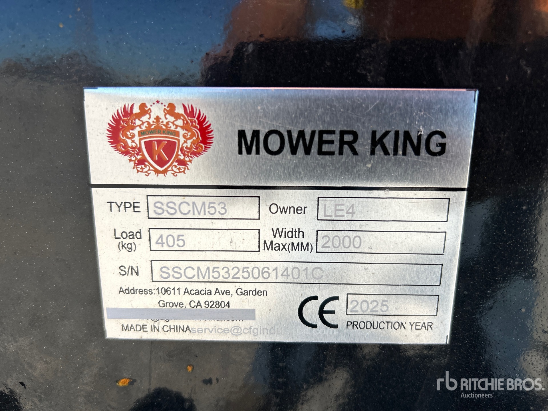 General Appearance with N.º de serie/VIN