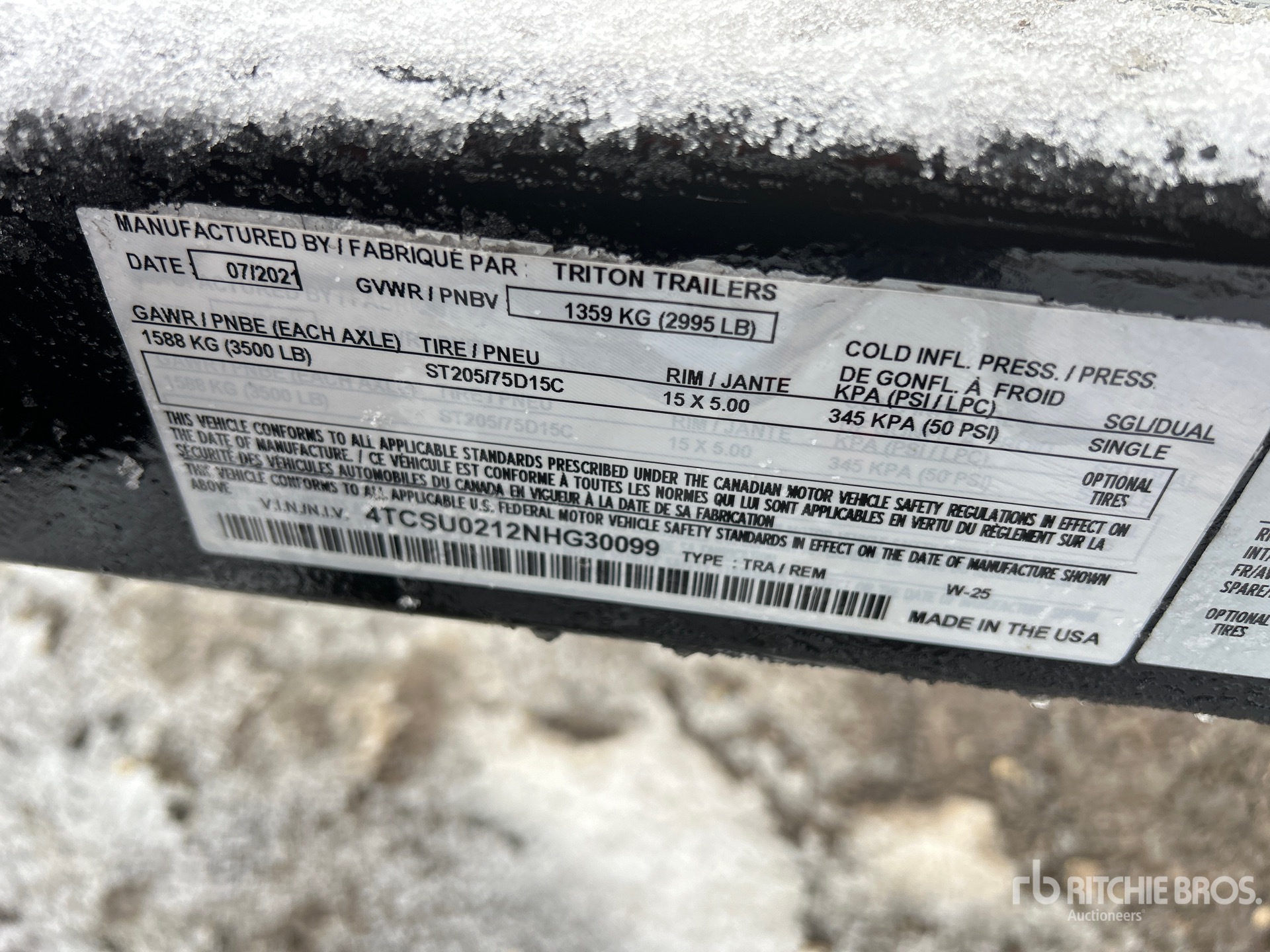 General Appearance with N.º de serie/VIN