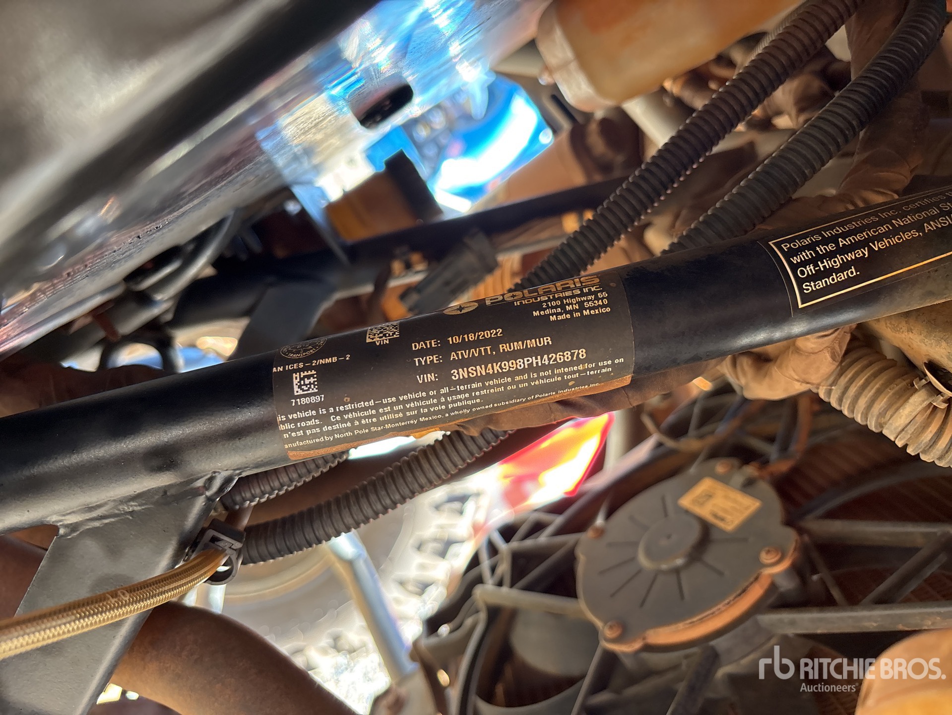 General Appearance with N.º de serie/VIN