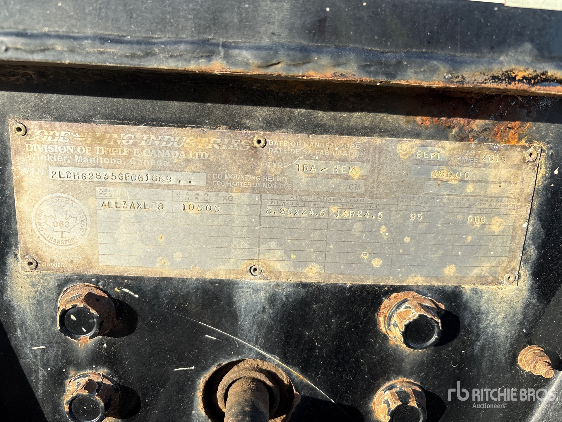 General Appearance with N.º de serie/VIN