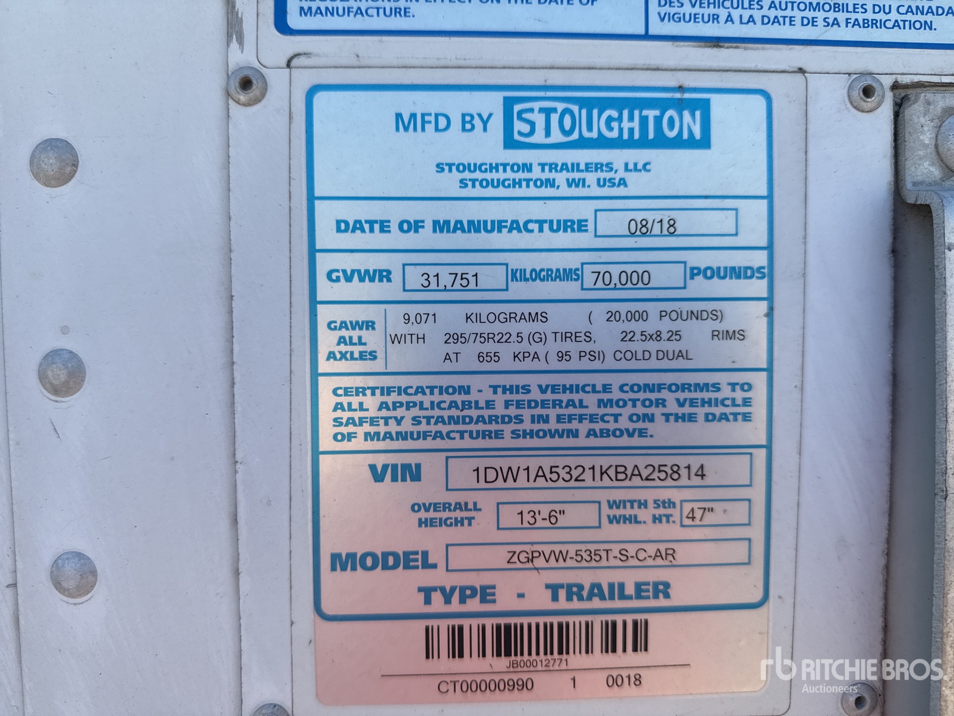 General Appearance with Numéro de série/Numéro d'identification du véhicule automobile