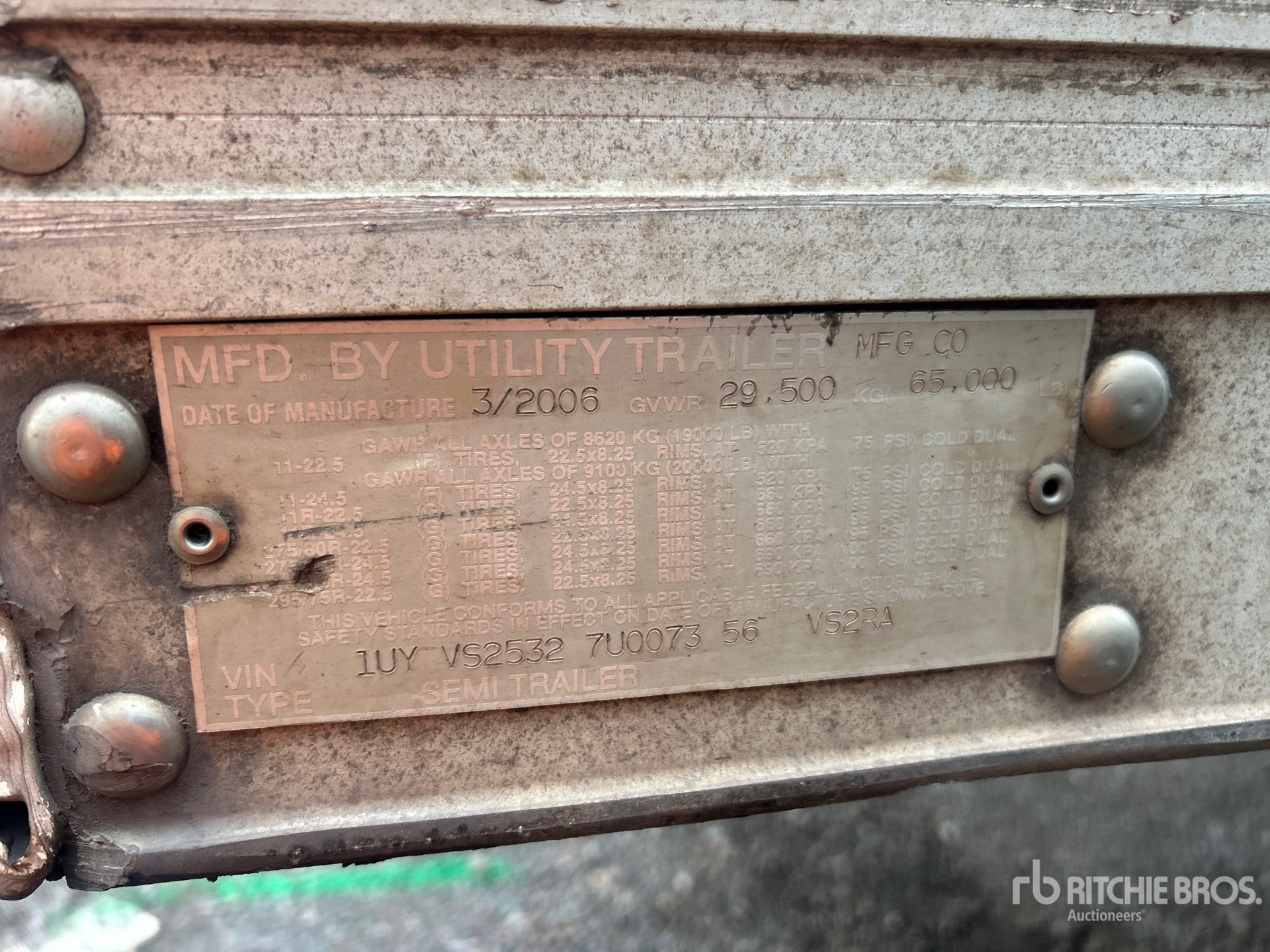 General Appearance with Numero seriale/numero d’identificazione del veicolo (VIN)