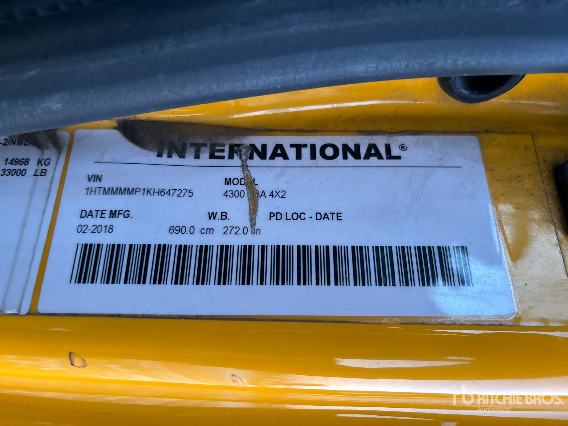 General Appearance with N.º de serie/VIN