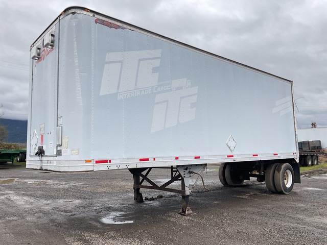 1985 Great Dane V10-7000 28 28 ft x 102 in S/A Van Trailer