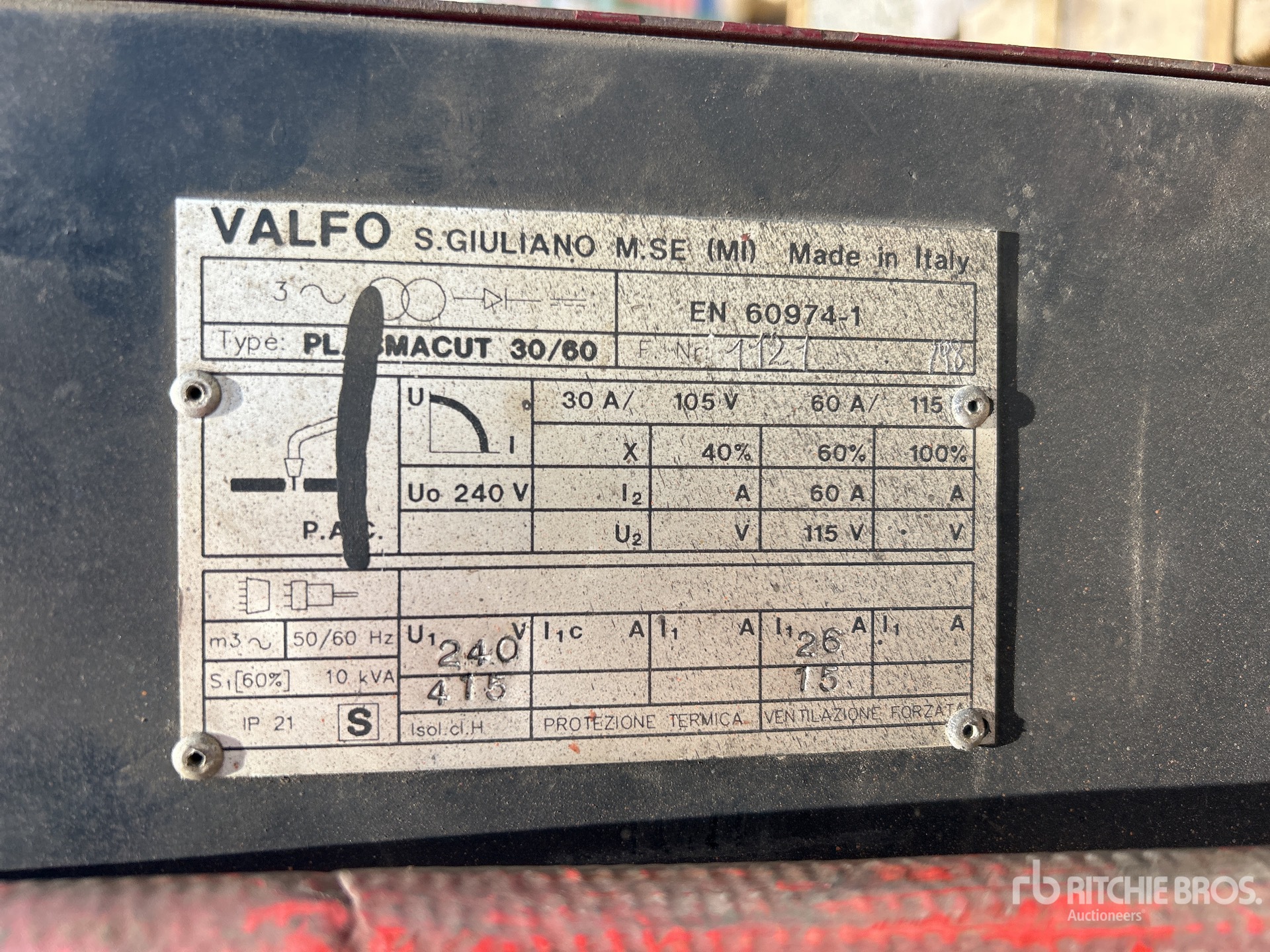 General Appearance with N.º de serie/VIN