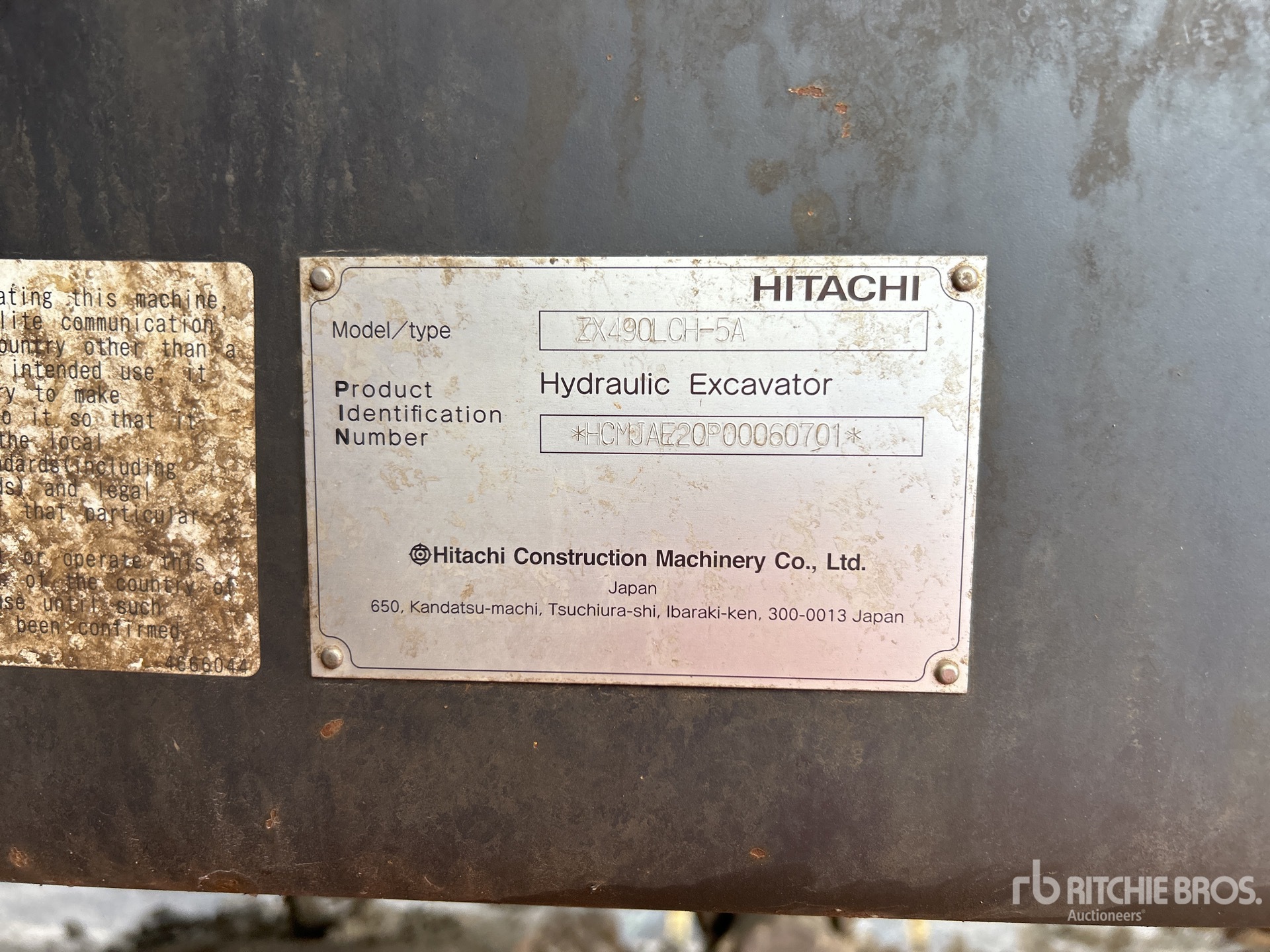 General Appearance with Numer seryjny/numer identyfikacyjny pojazdu