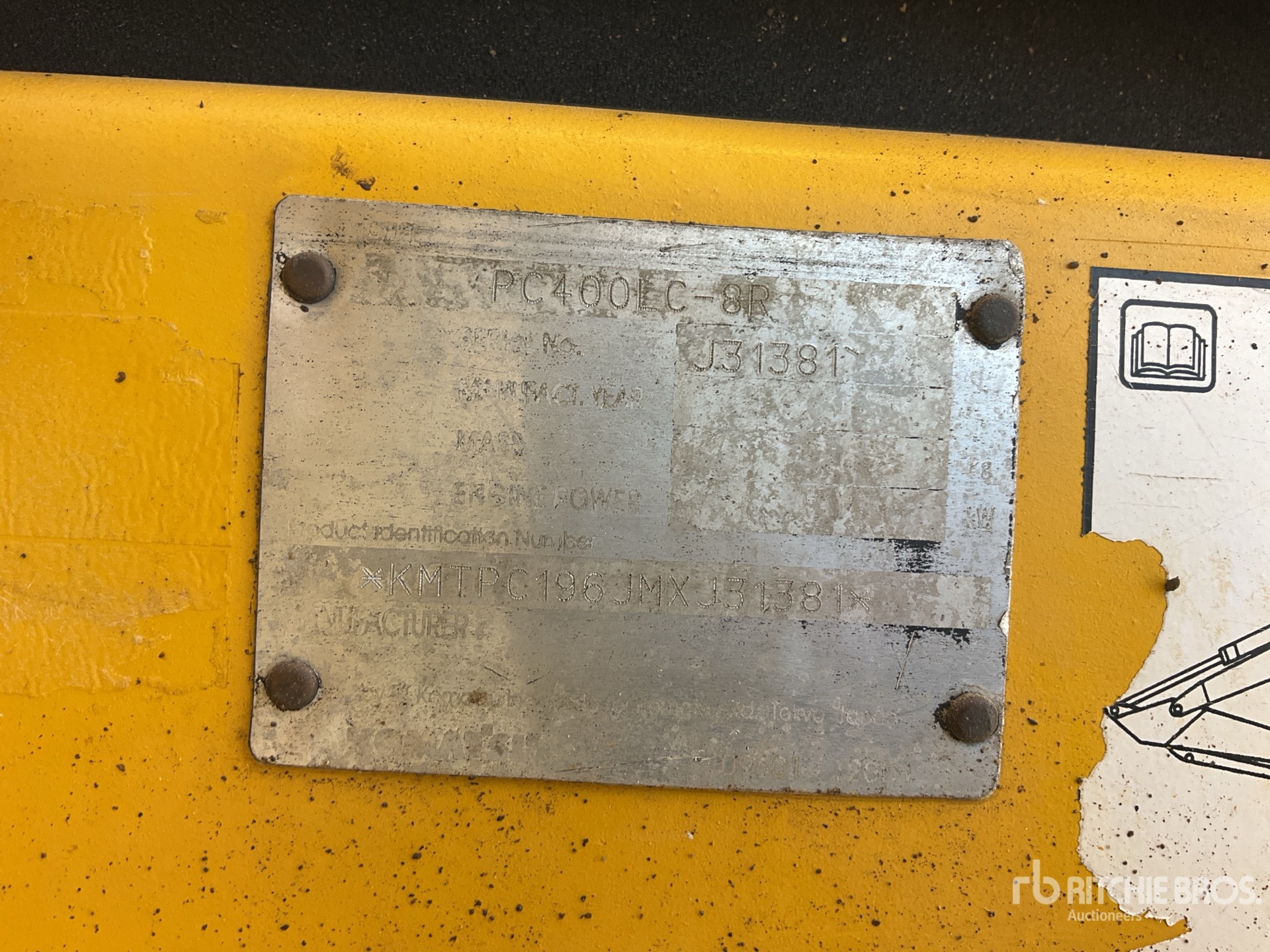 General Appearance with N.º de serie/VIN