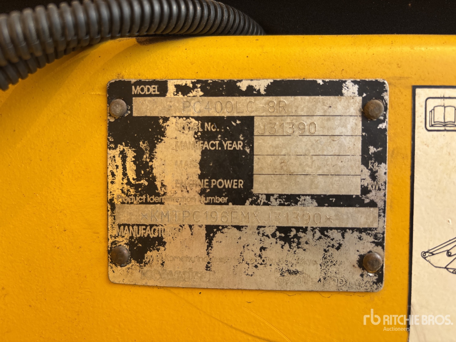 General Appearance with N.º de serie/VIN