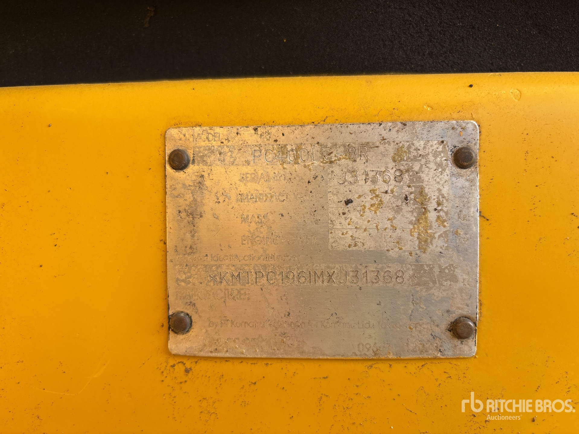 General Appearance with N.º de serie/VIN