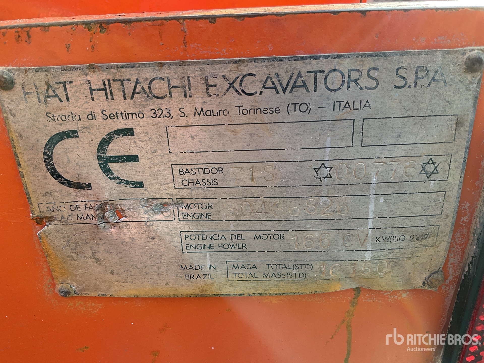 General Appearance with N.º de serie/VIN