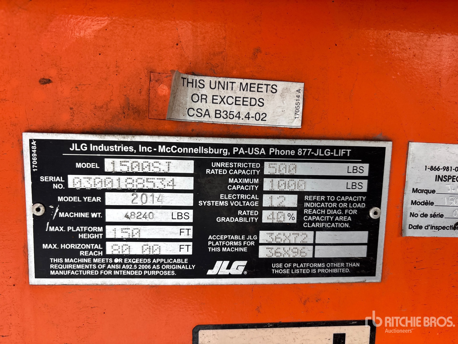 General Appearance with N.º de serie/VIN