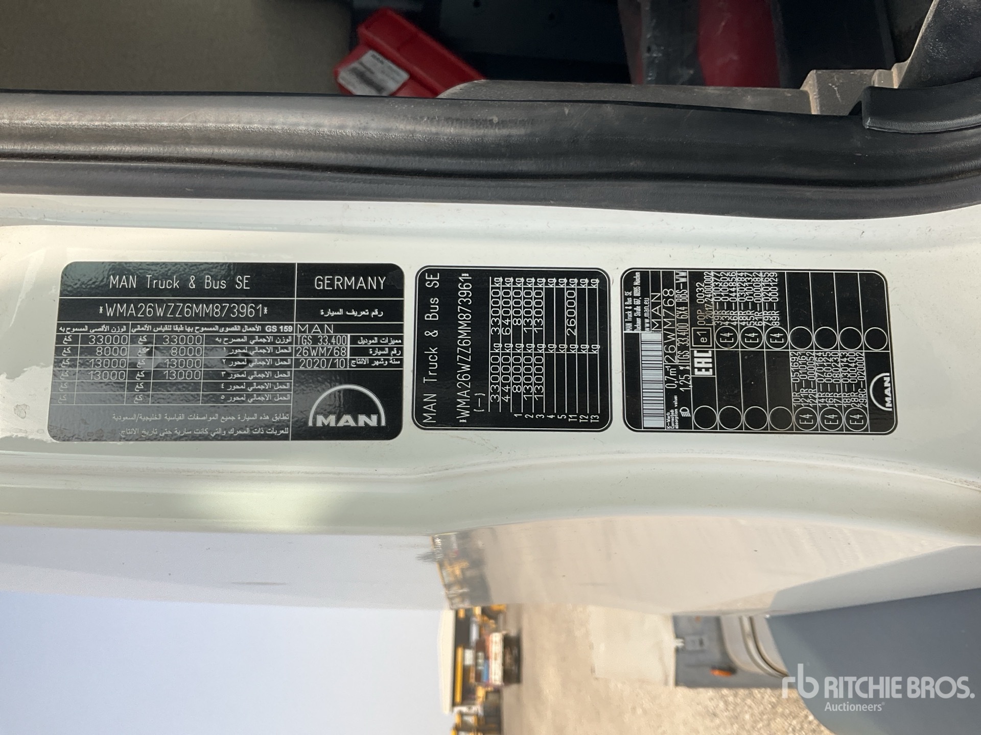 General Appearance with N.º de serie/VIN