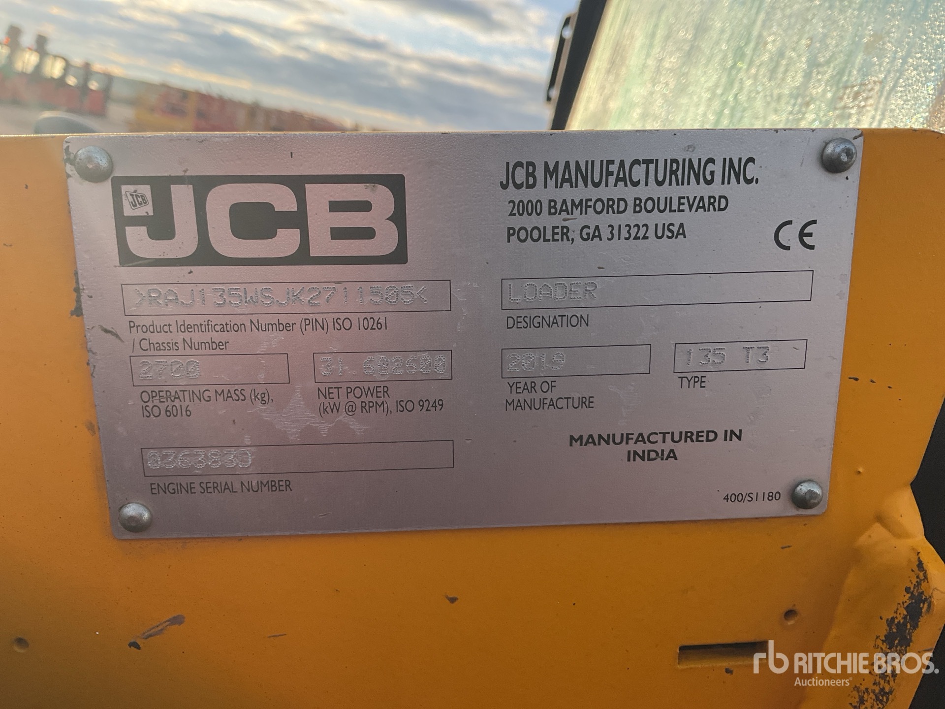 General Appearance with N.º de serie/VIN