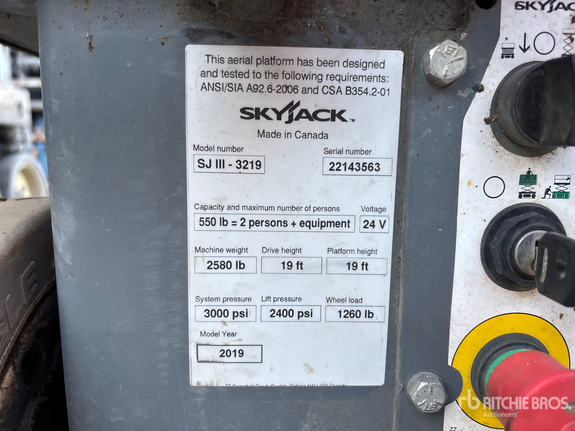 General Appearance with N.º de serie/VIN