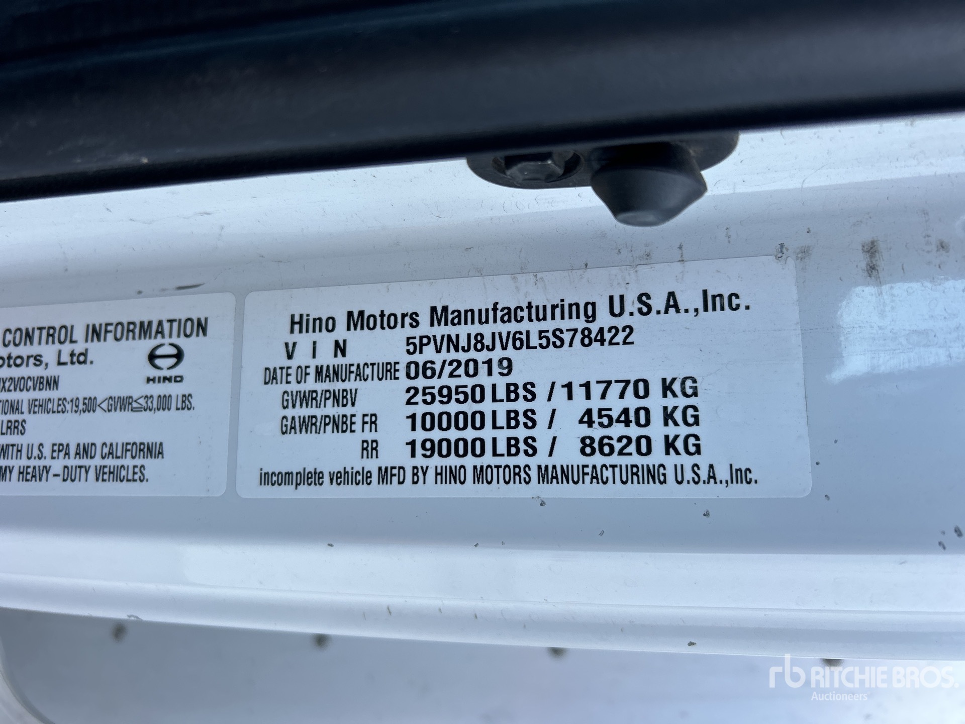 General Appearance with Numer seryjny/numer identyfikacyjny pojazdu