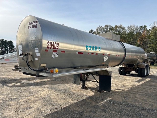 1987 Fruehauf TKX-F2-W-6000 6000 gal T/A Tanker Trailer