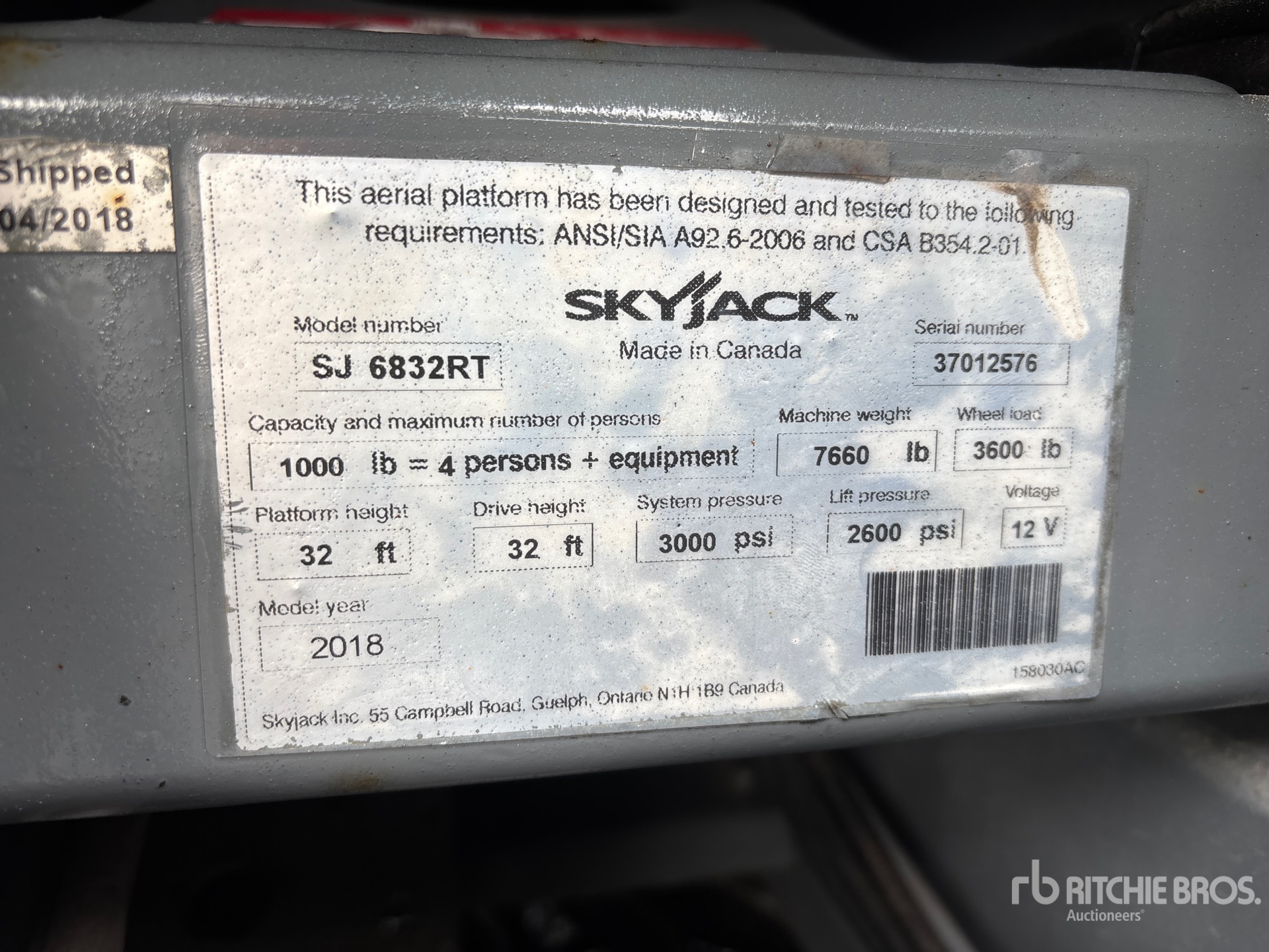 General Appearance with Numero seriale/numero d’identificazione del veicolo (VIN)