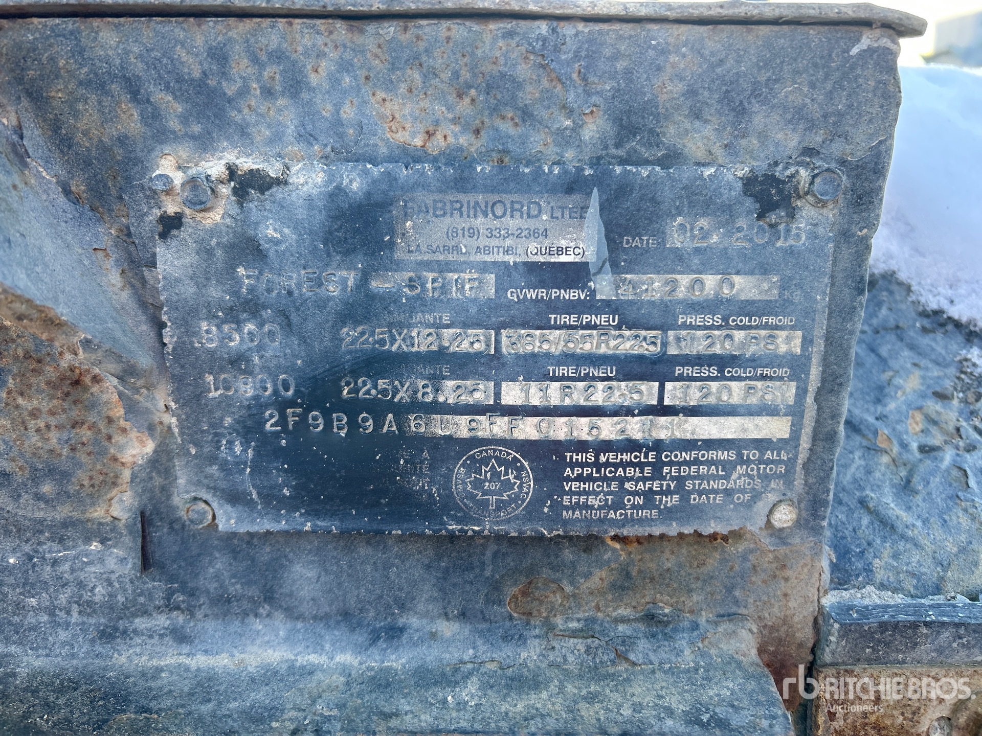 General Appearance with Numéro de série/Numéro d'identification du véhicule automobile