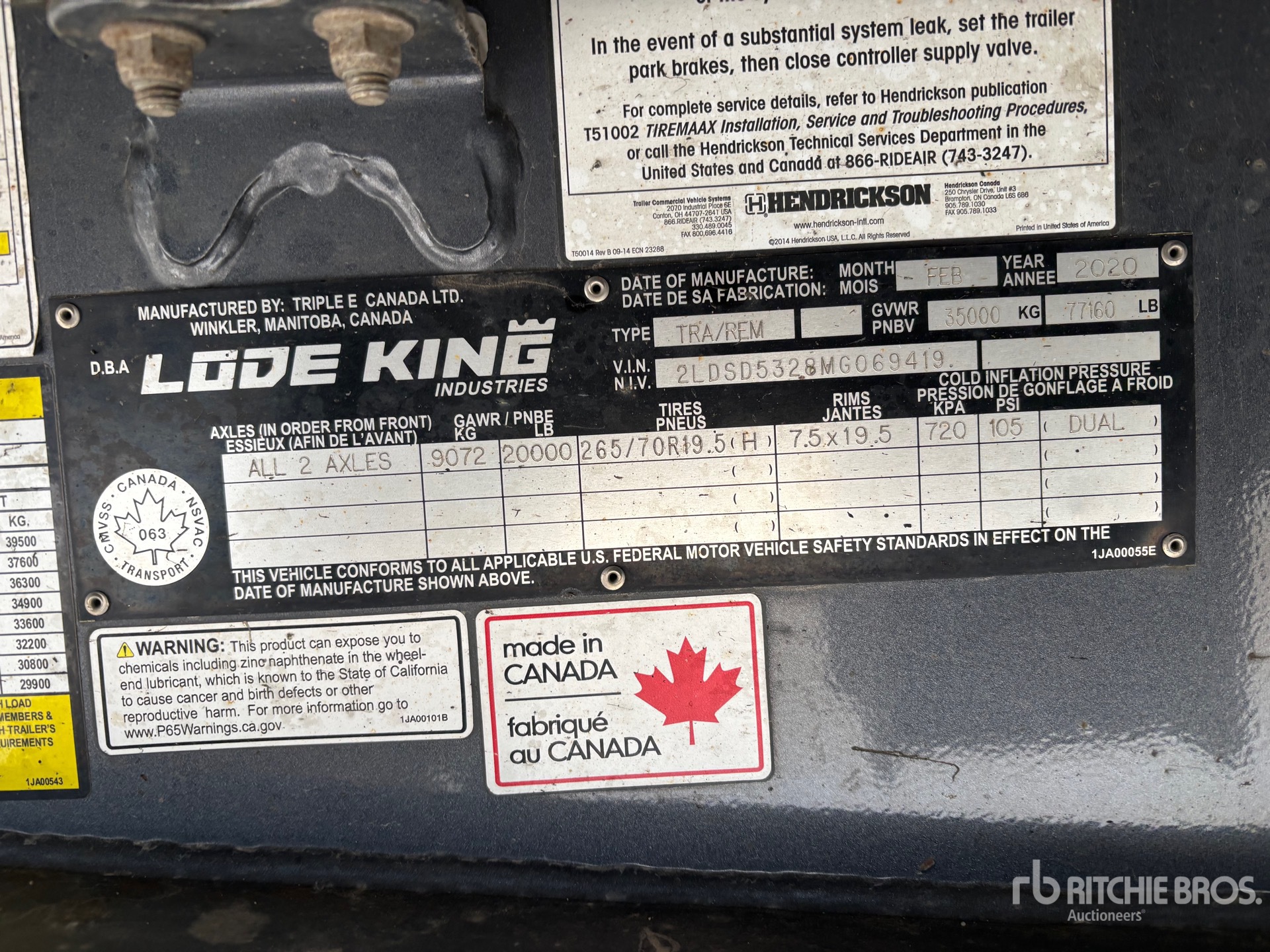 General Appearance with Seriennummer / FIN