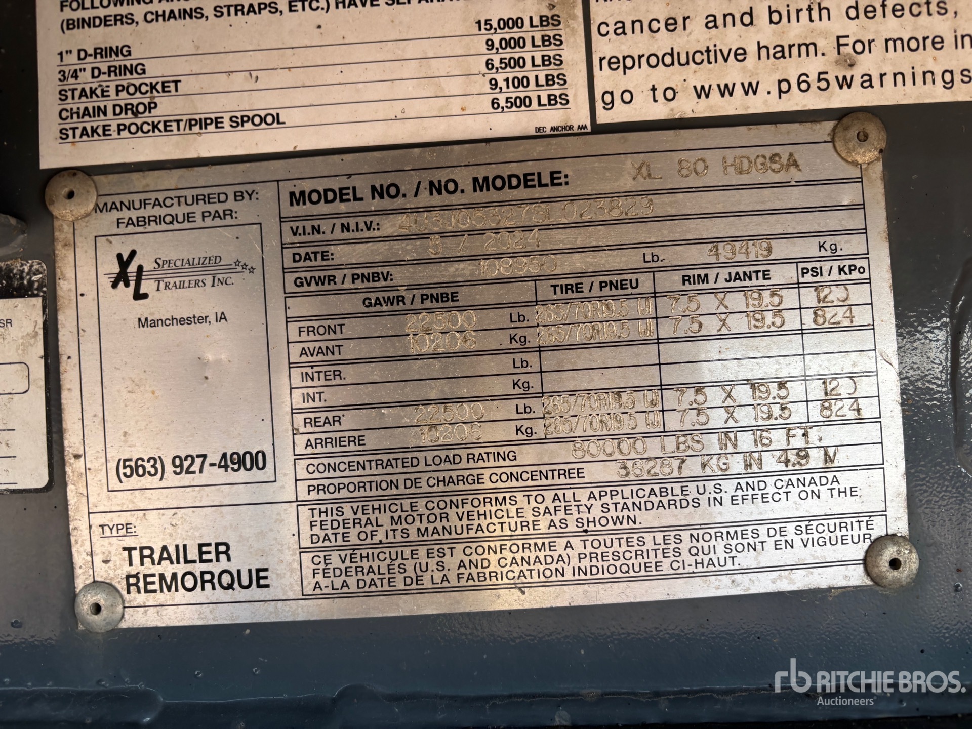 General Appearance with Numéro de série/Numéro d'identification du véhicule automobile