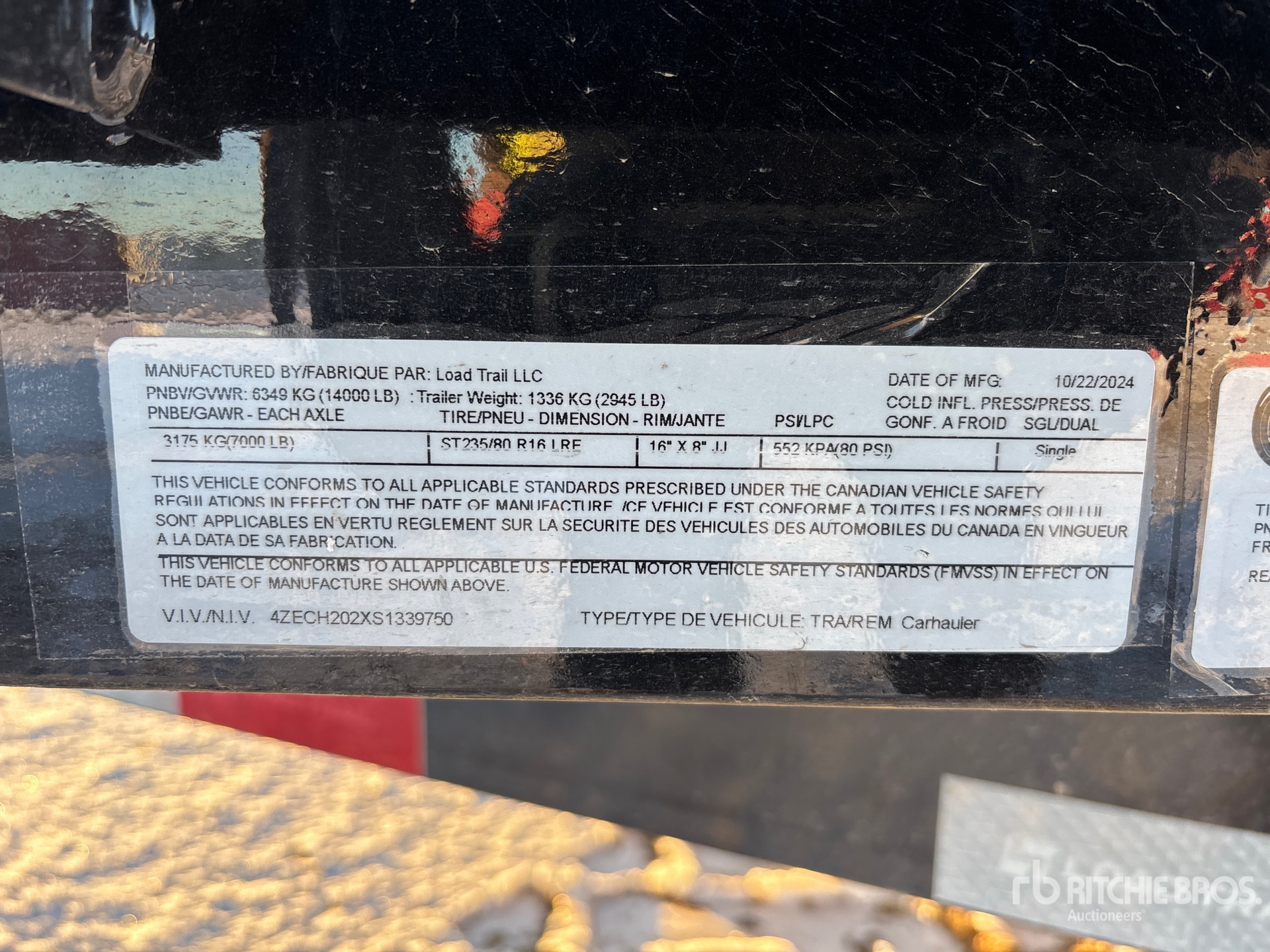 General Appearance with Numer seryjny/numer identyfikacyjny pojazdu