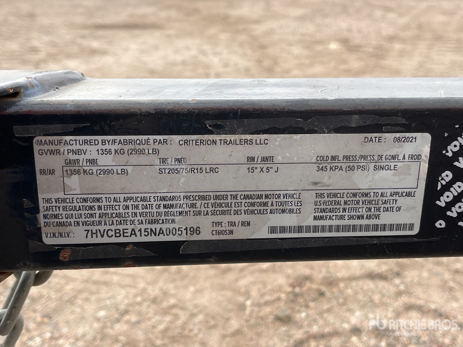 General Appearance with N.º de serie/VIN