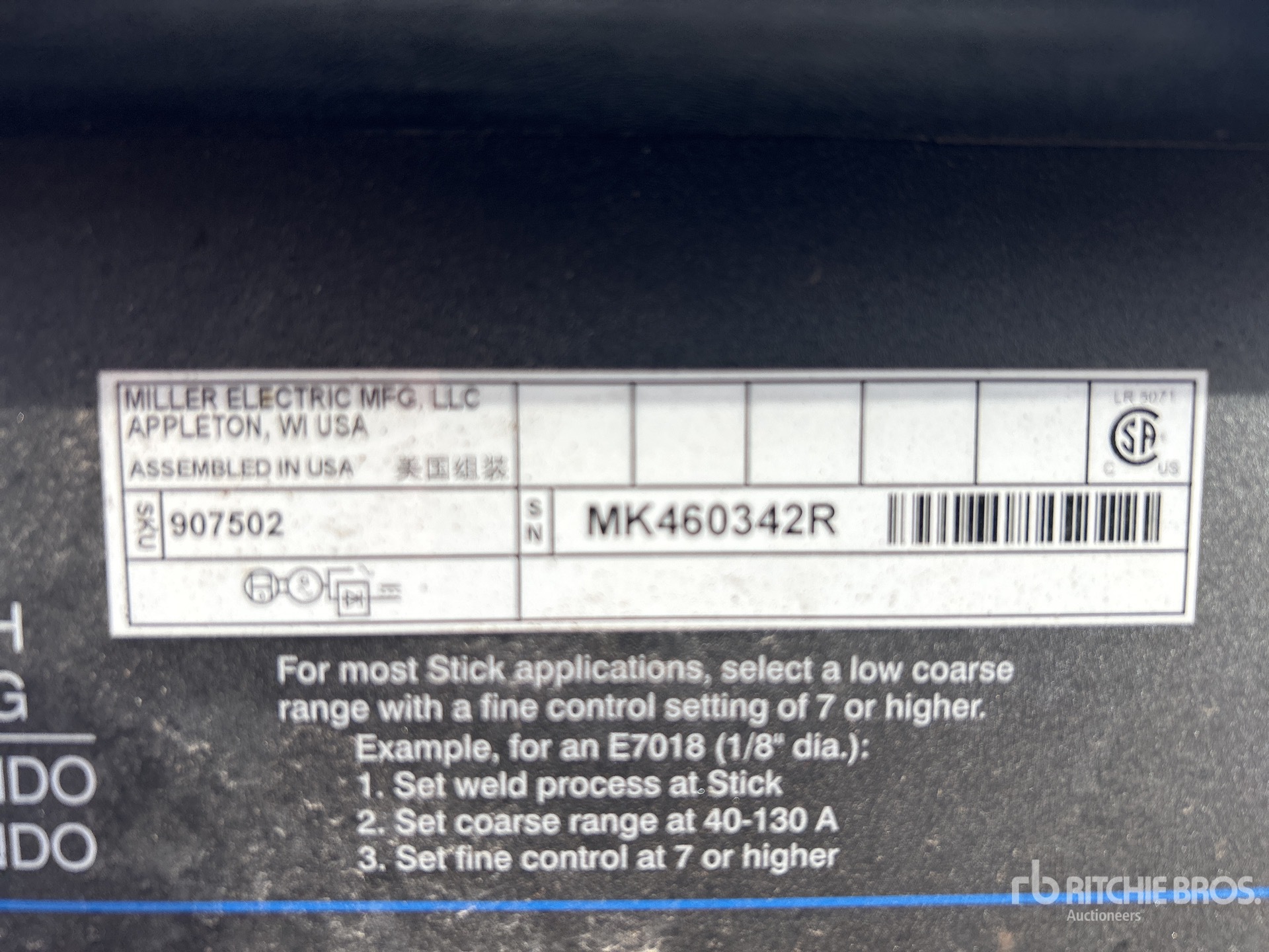 General Appearance with N.º de serie/VIN