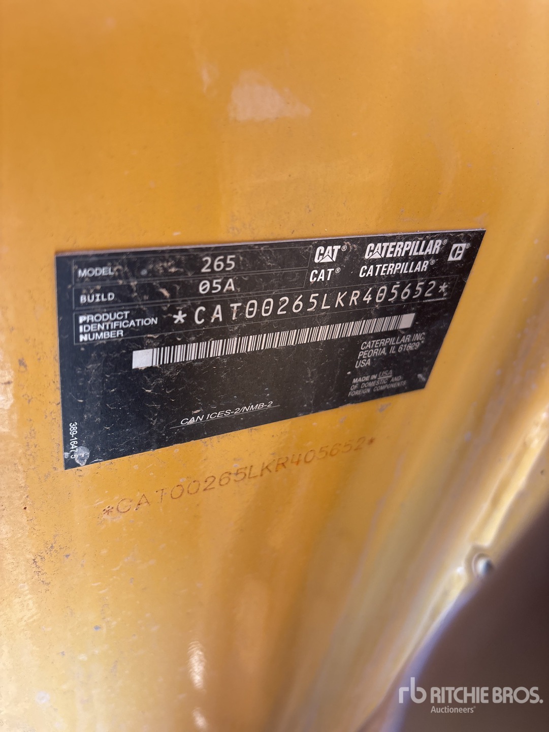 General Appearance with Numero seriale/numero d’identificazione del veicolo (VIN)