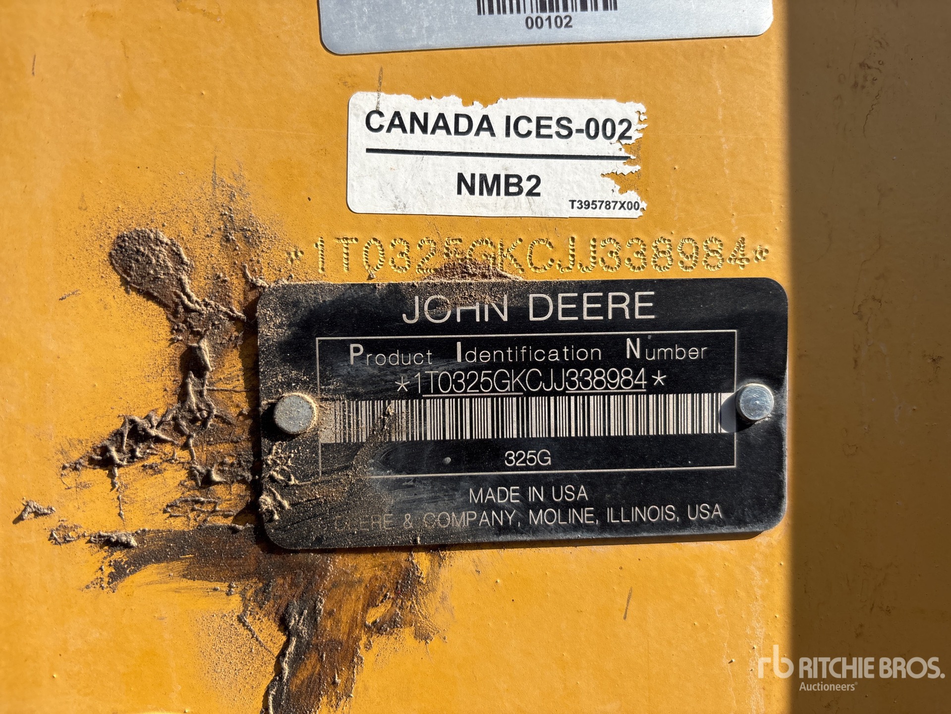 General Appearance with N.º de serie/VIN