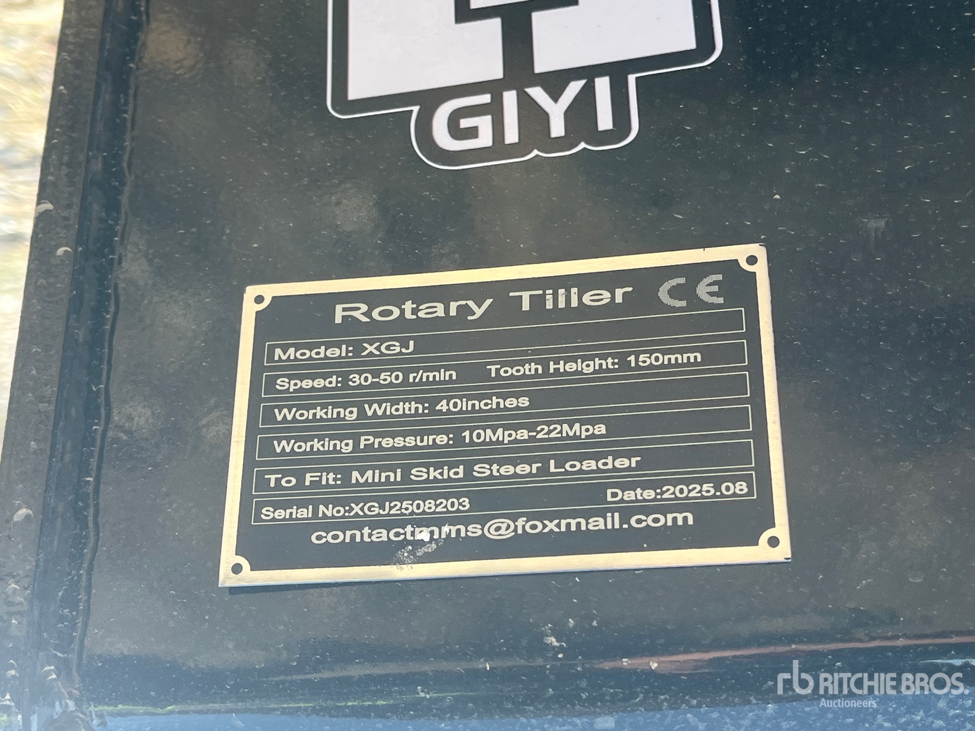 General Appearance with N.º de serie/VIN