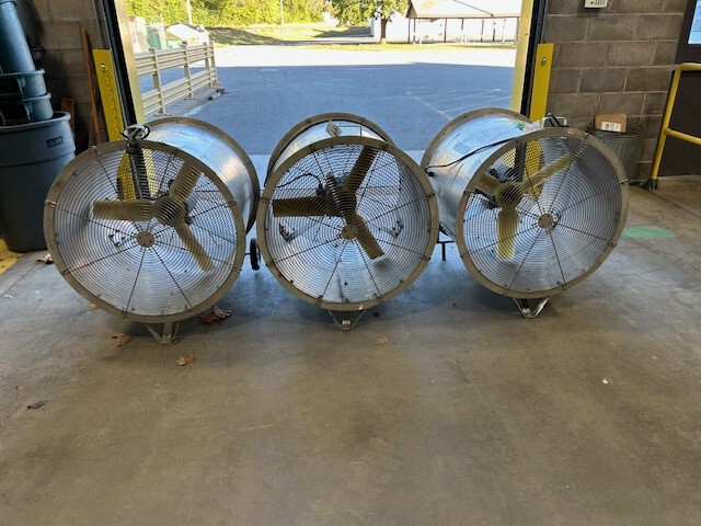 Quantity of (3) Coenco RAMIFL Fans Quantity of (3) Coenco RAMIFL Fans