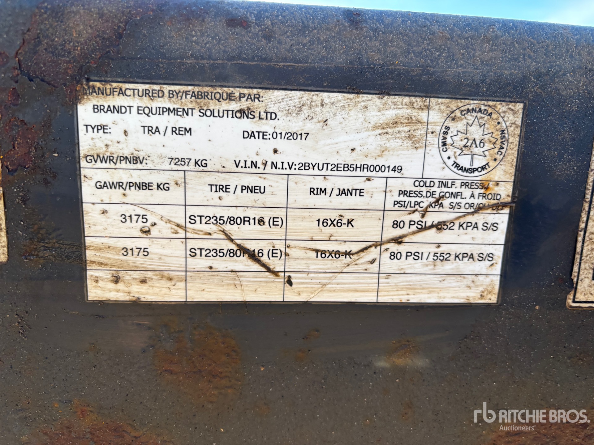 General Appearance with Numero seriale/numero d’identificazione del veicolo (VIN)