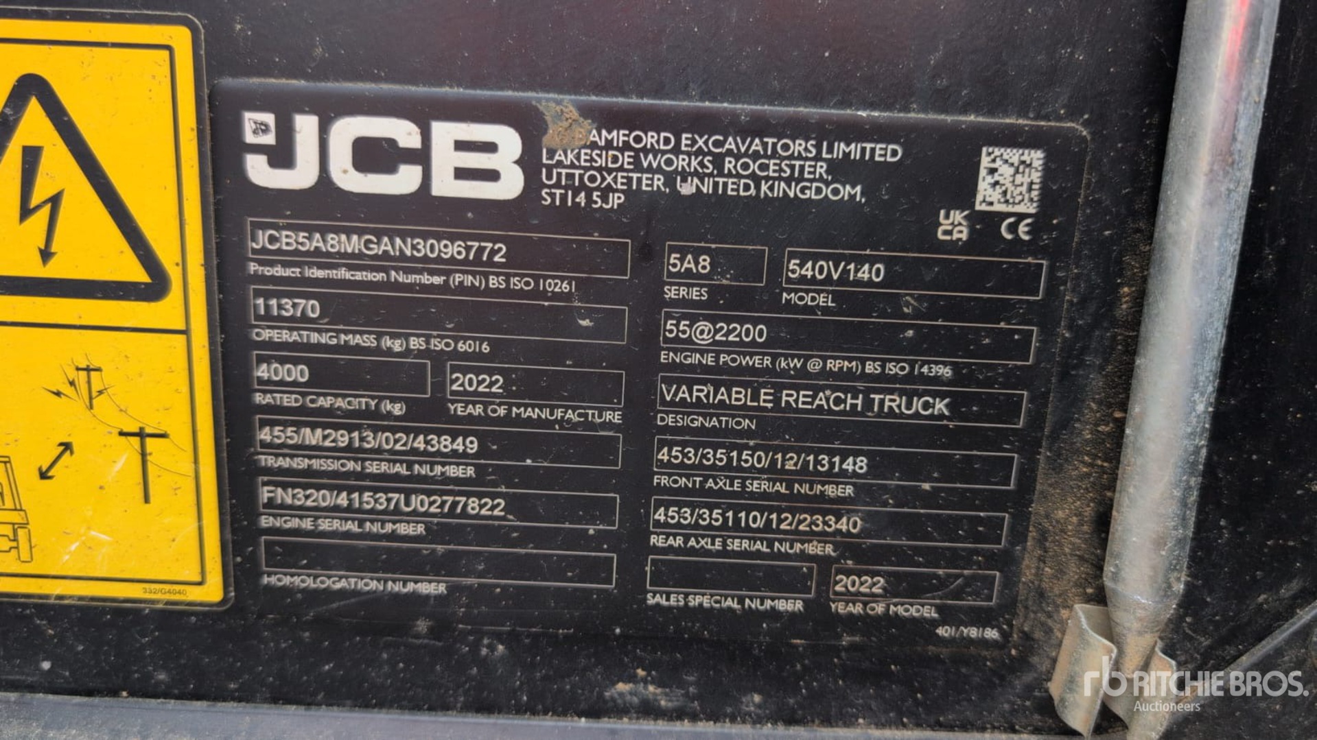 General Appearance with Numer seryjny/numer identyfikacyjny pojazdu