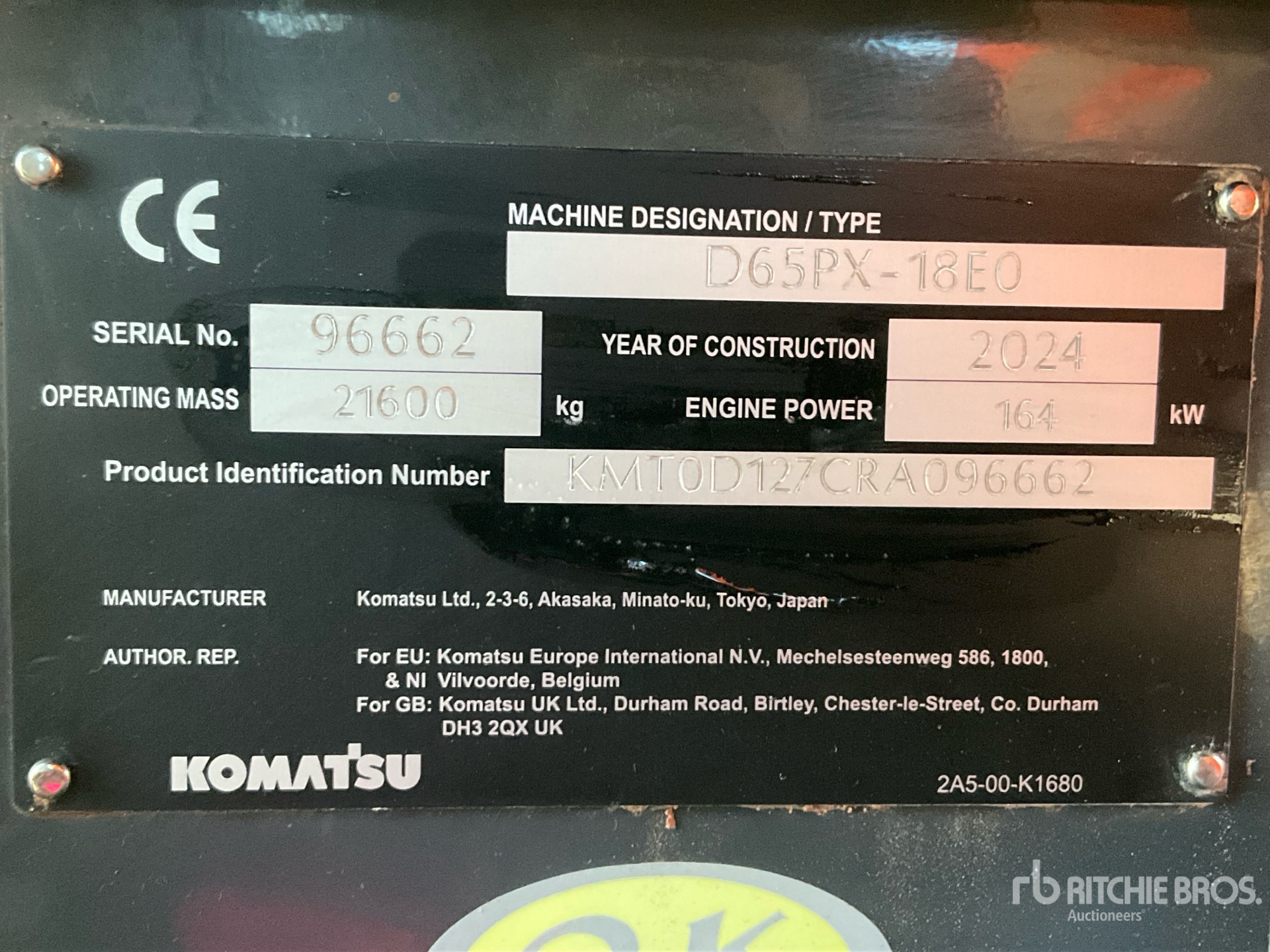 General Appearance with Seriennummer / FIN