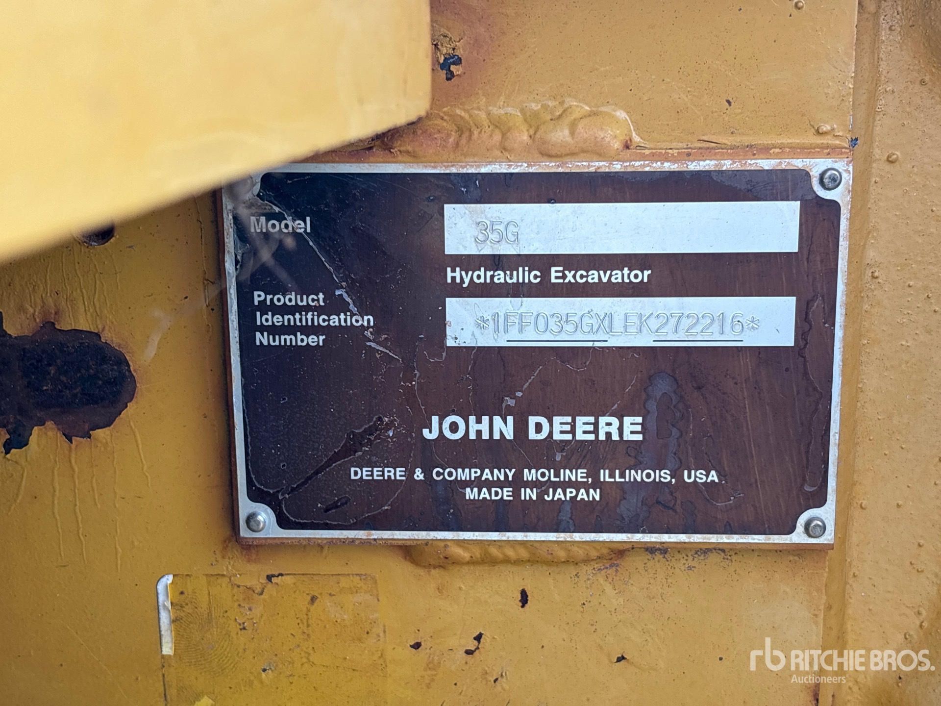 General Appearance with N.º de serie/VIN