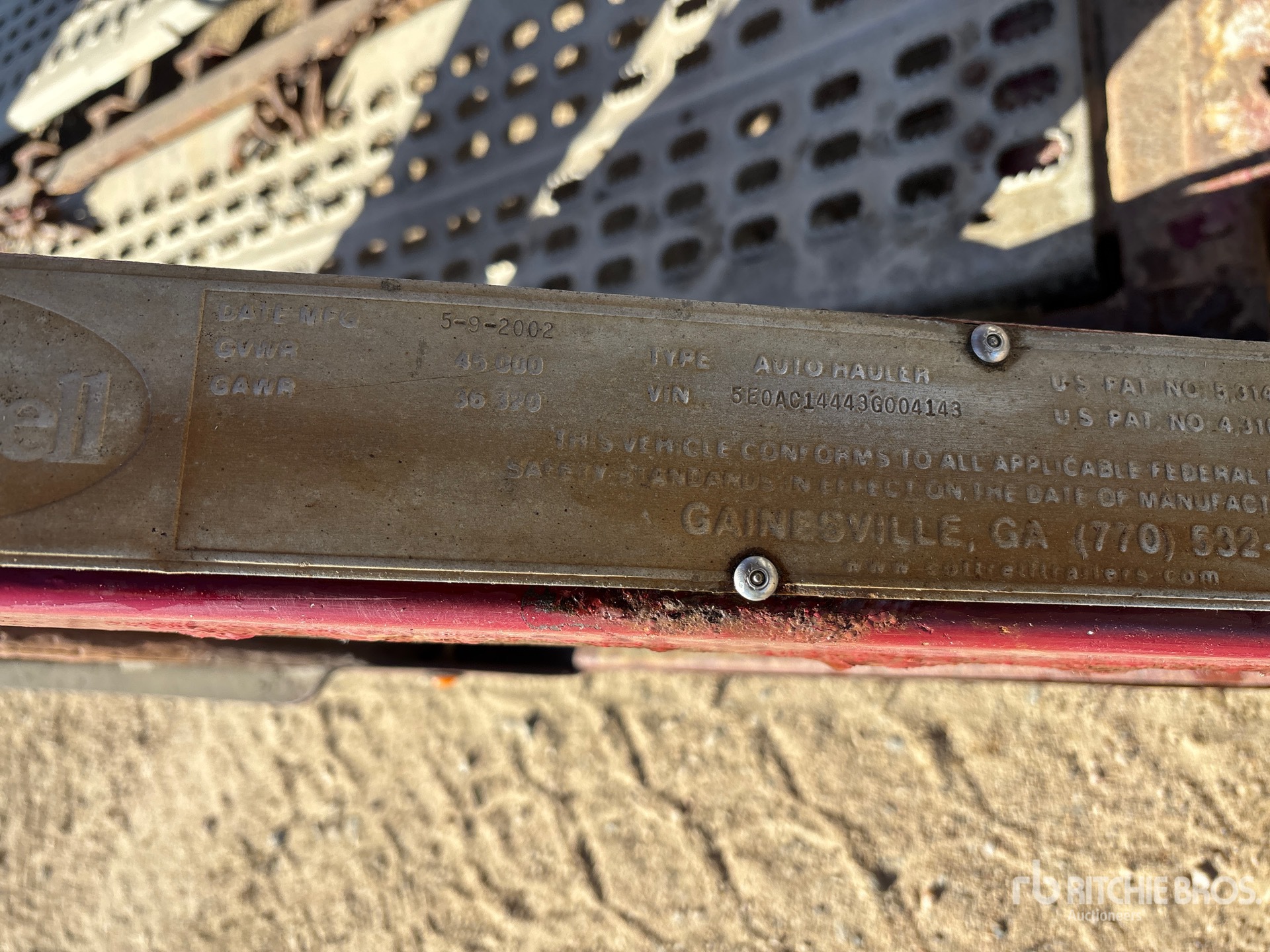 General Appearance with N.º de serie/VIN