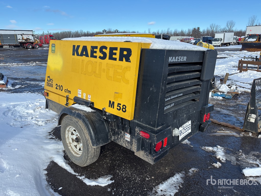 2015 Kaeser M58 210 cfm Mobile Air Compressor | Ritchie Bros