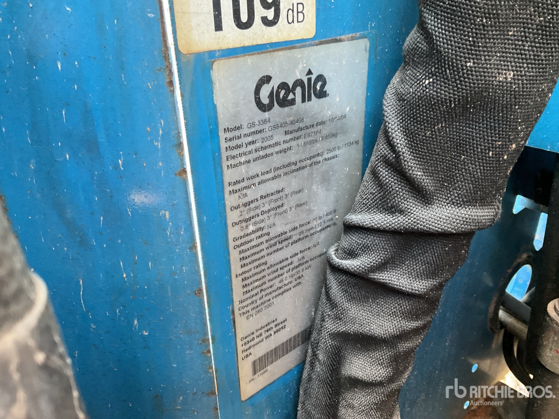 General Appearance with N.º de serie/VIN