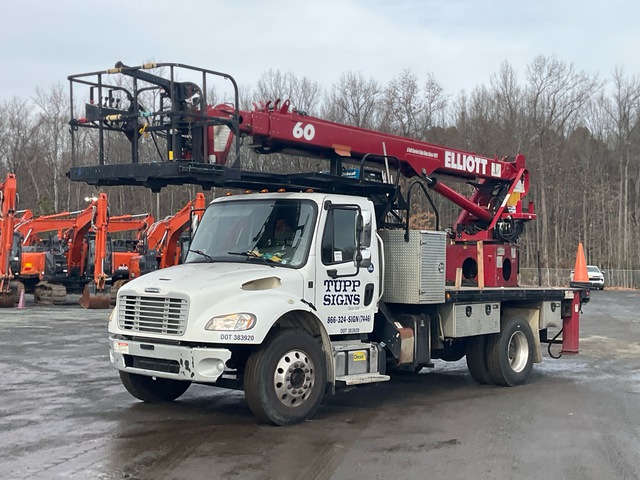 2016 Elliott L60 500 lb Straight Boom on 2017 Freightliner M2 106 4x2 Bucket Truck