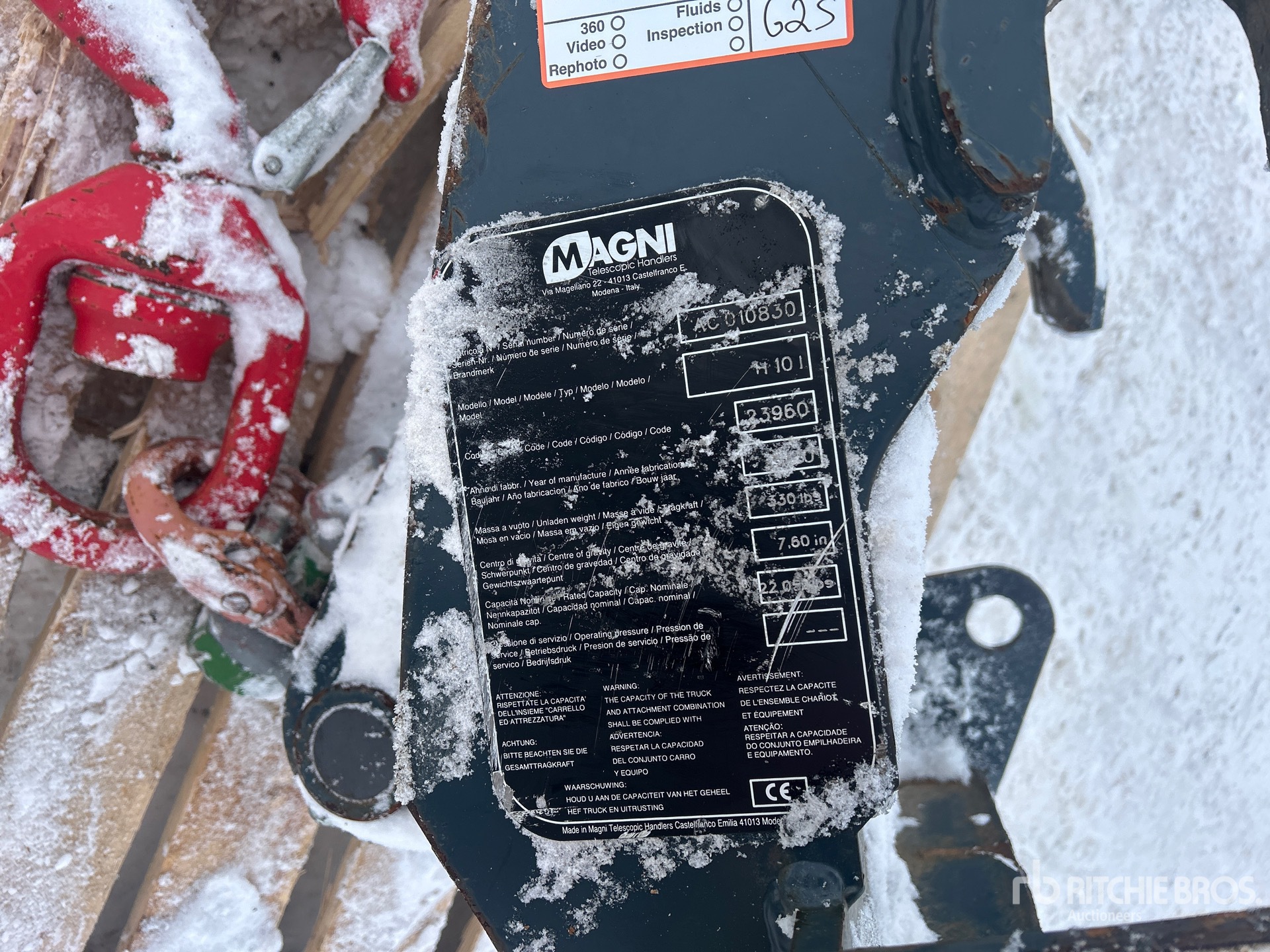 General Appearance with N.º de serie/VIN