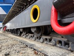 Undercarriage with Left Track Rollers