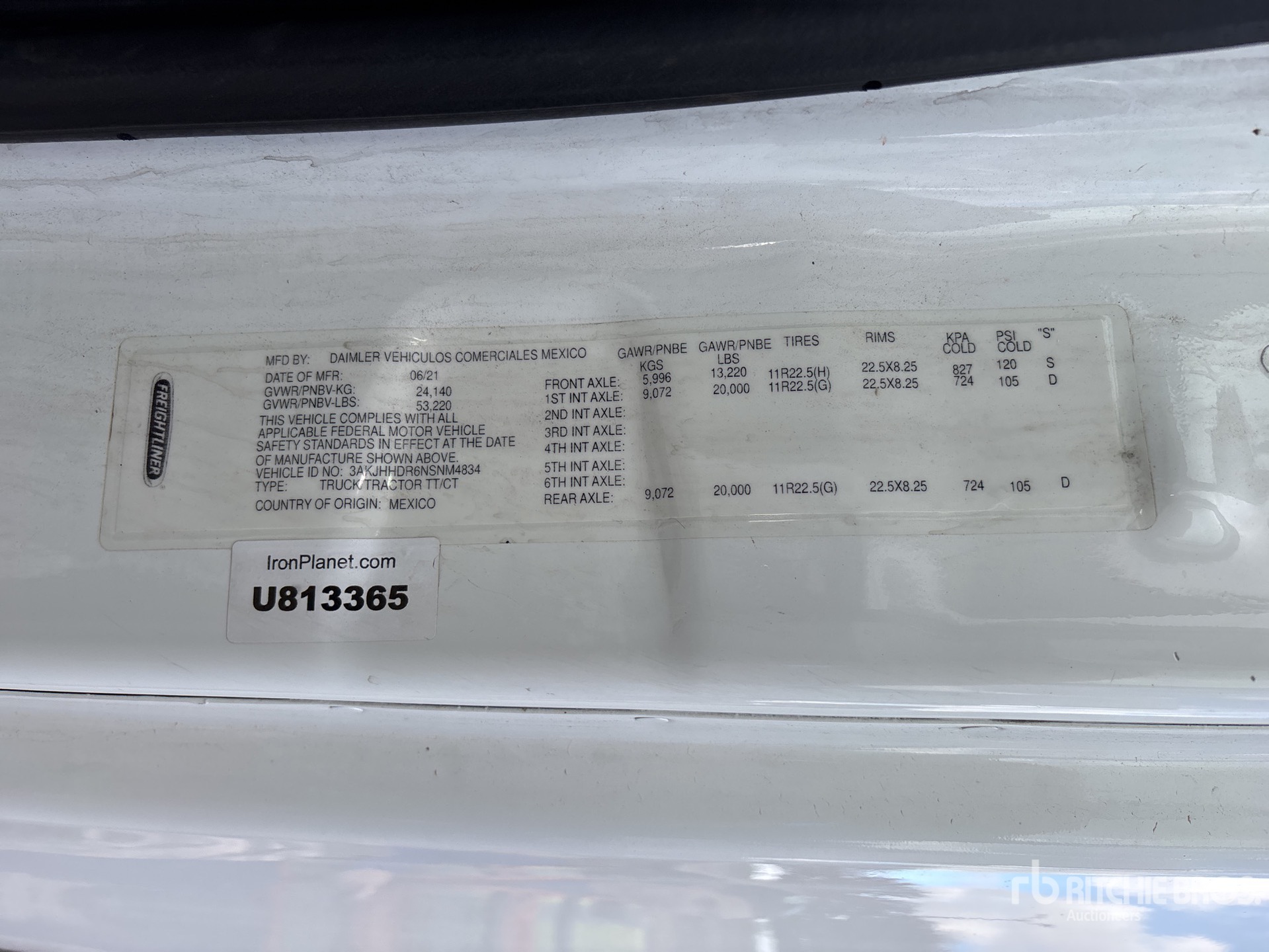 General Appearance with Seriennummer / FIN