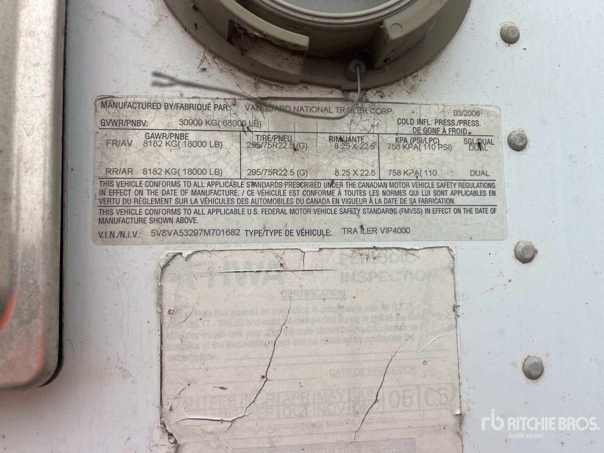 General Appearance with Numéro de série/Numéro d'identification du véhicule automobile