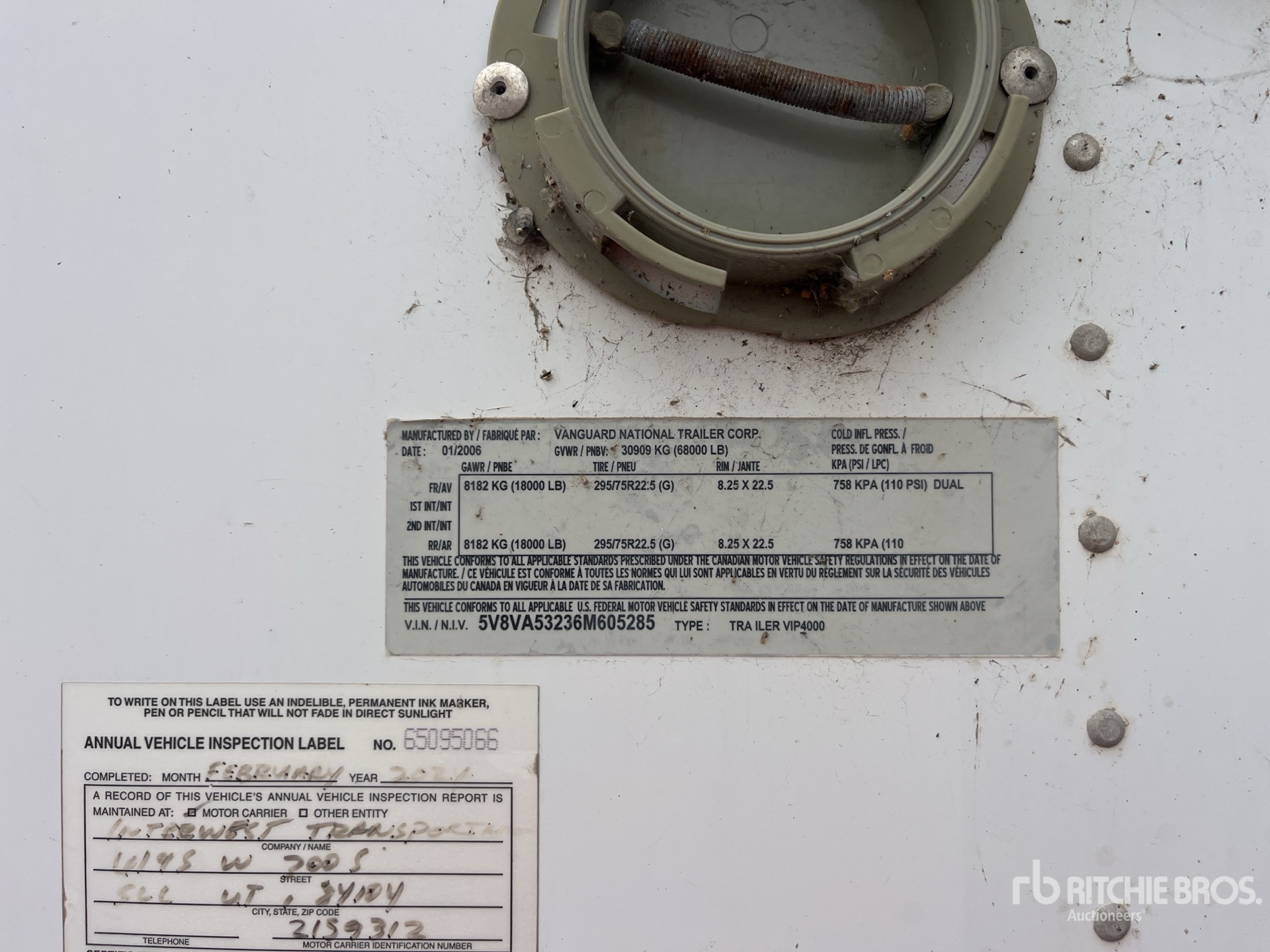 General Appearance with Numéro de série/Numéro d'identification du véhicule automobile