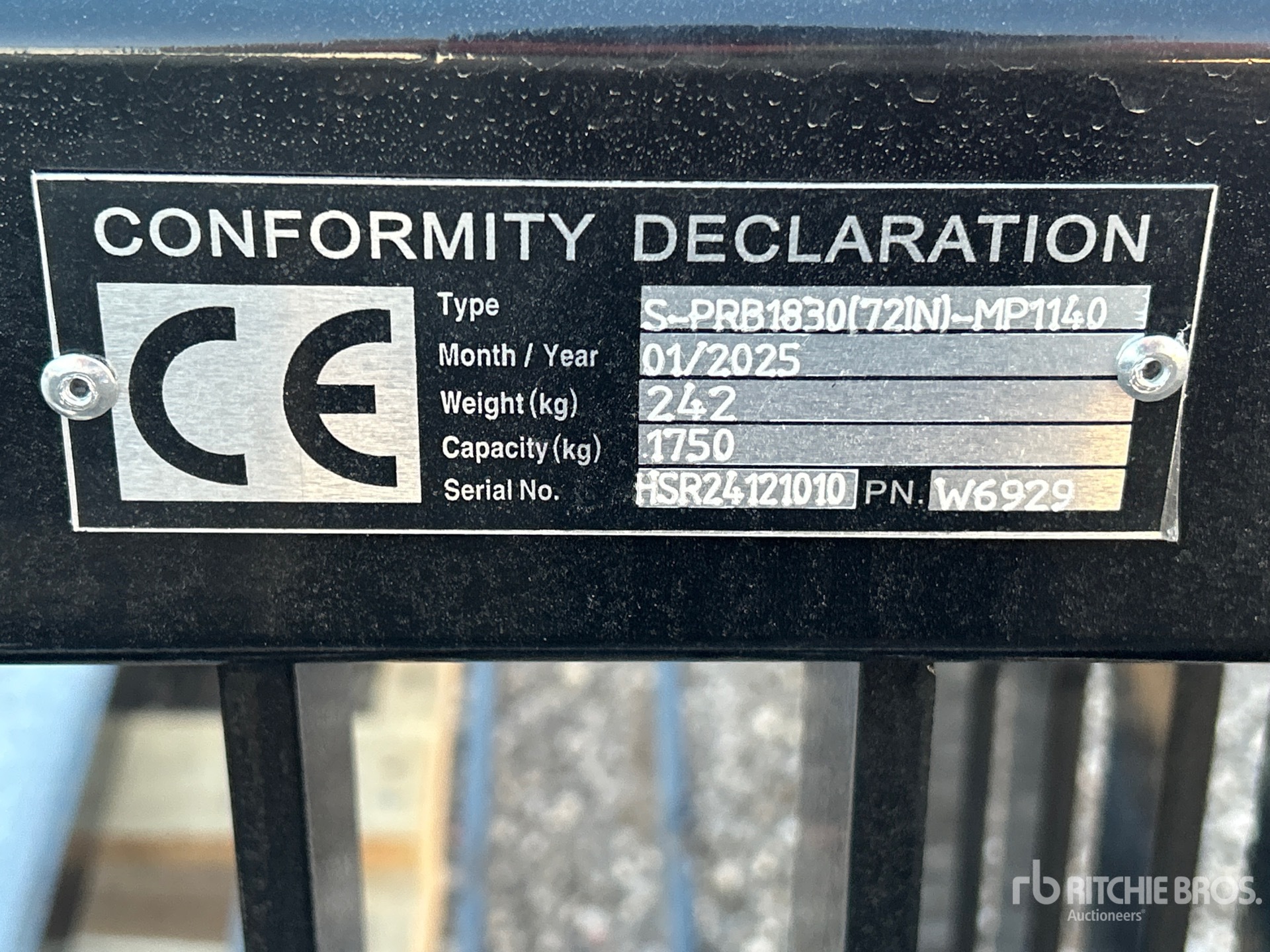 General Appearance with N.º de serie/VIN