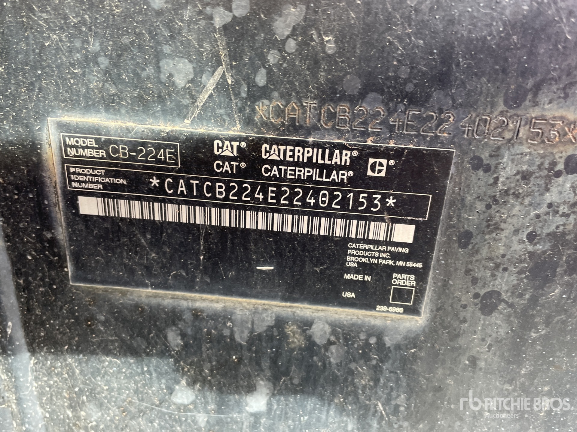 General Appearance with N.º de serie/VIN