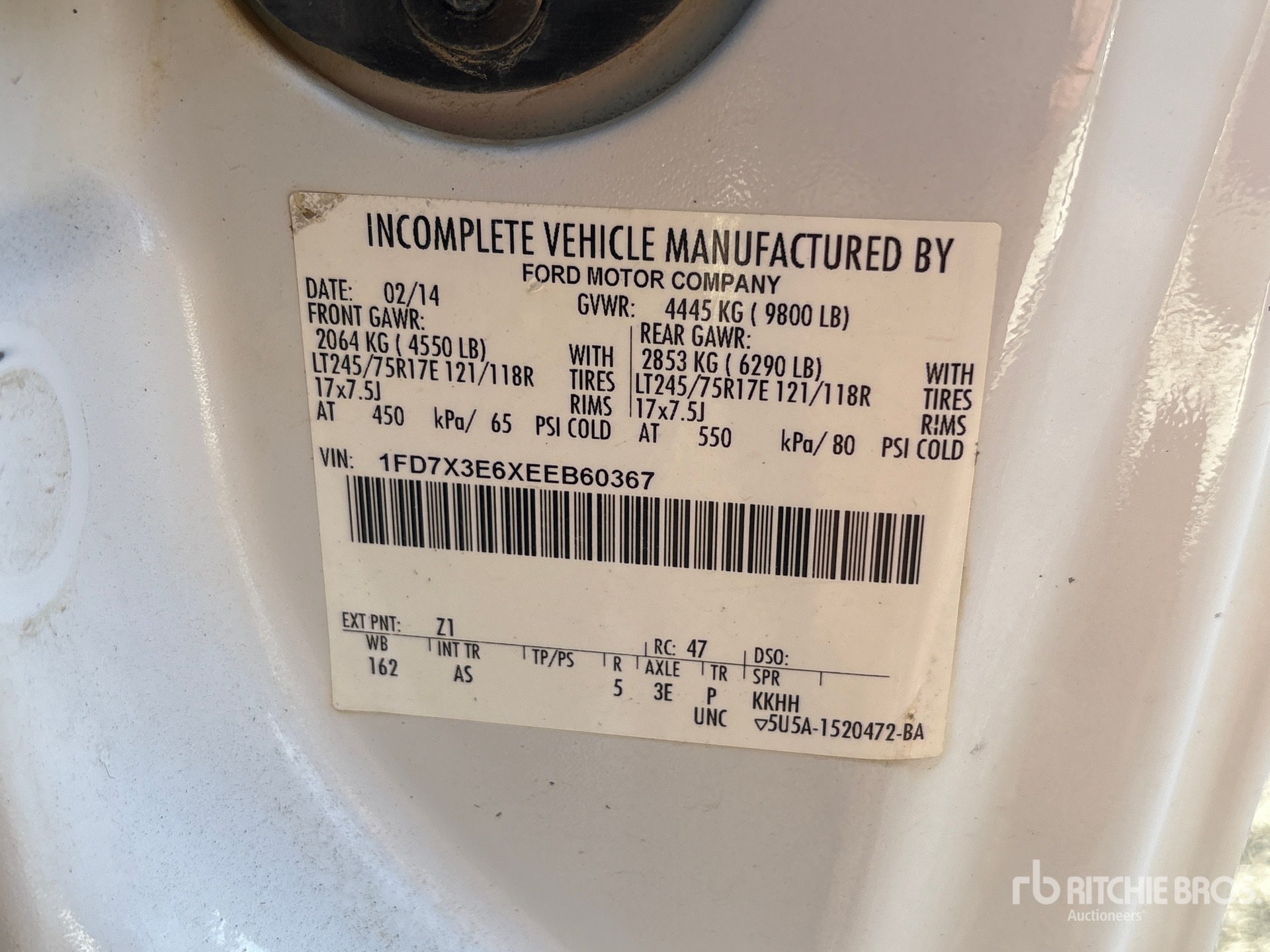 General Appearance with Numero seriale/numero d’identificazione del veicolo (VIN)