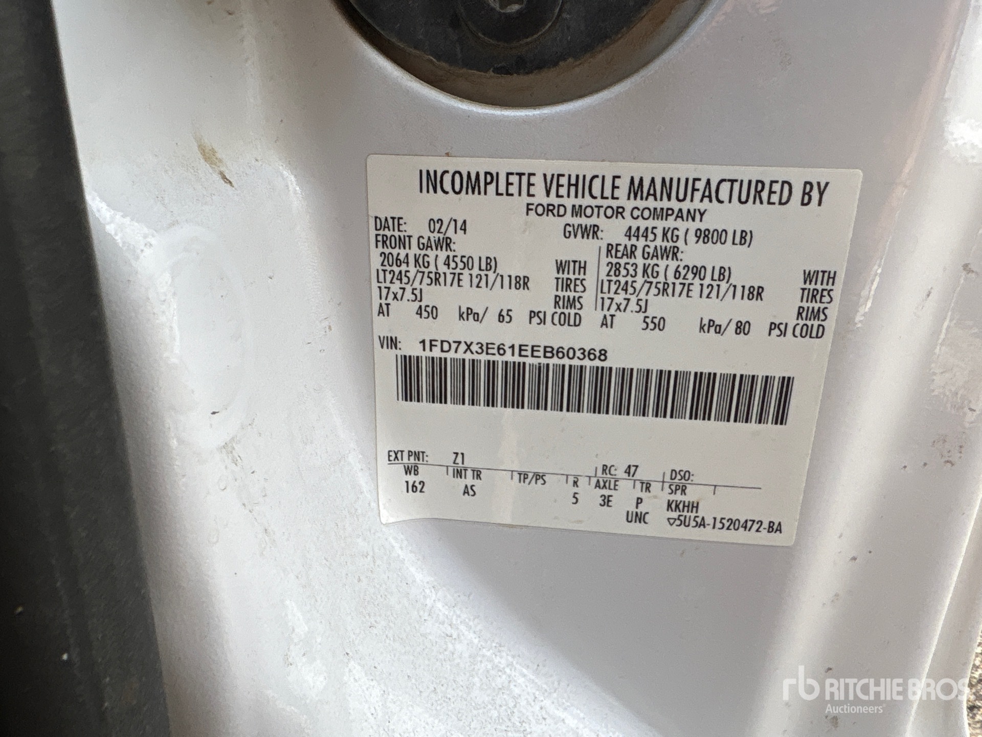 General Appearance with Numero seriale/numero d’identificazione del veicolo (VIN)